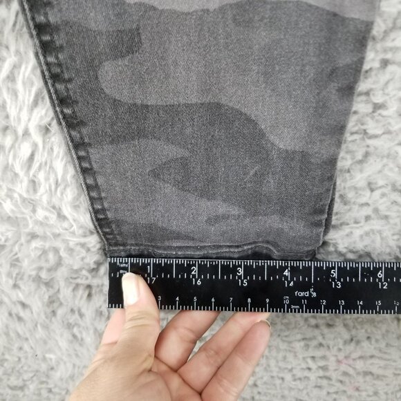 Democracy Jeans Womens 10 Ab Solution Gray Camouflage Stretch Skinny - Picture 7 of 9
